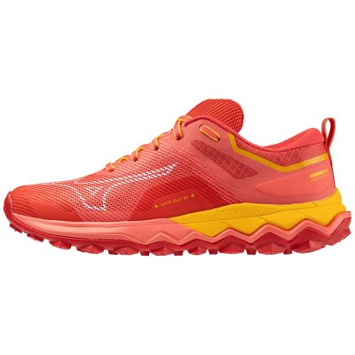 Zapatillas Para Correr Mizuno WAVE Ibuki 4 Mujer Coral / Blancos / Amarillos - Chile M413ZILRMW